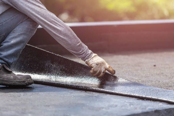 Professional Emergency Waterproofing technician working in Haverford, PA